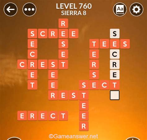Wordscapes Level 760 Answers [ + Bonus Words ] .